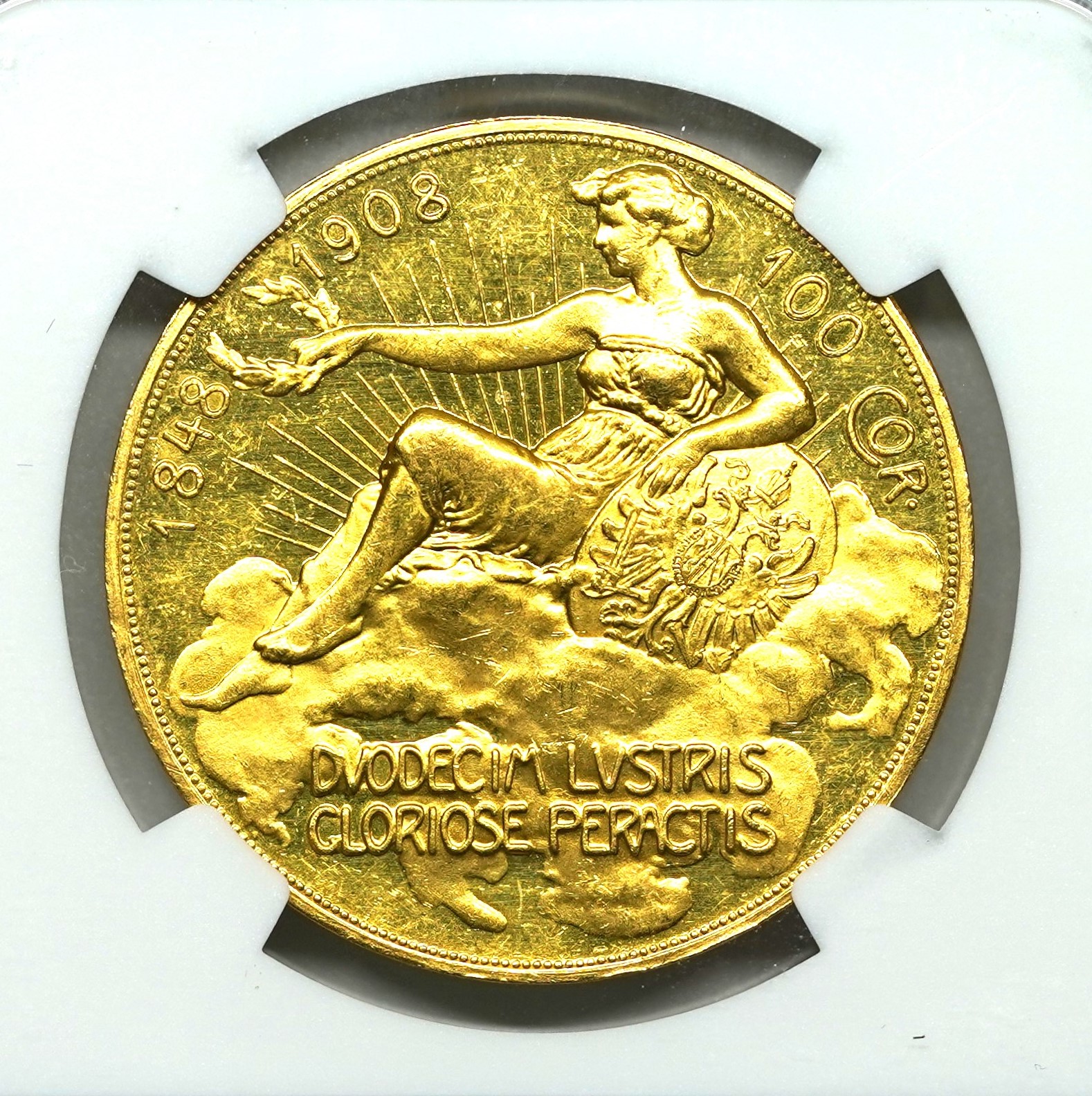 インド　ファナム金貨　その他銀貨と銅貨 MS64】1918年 英領インド ジョージ5世 1ポンド ソブリン金貨